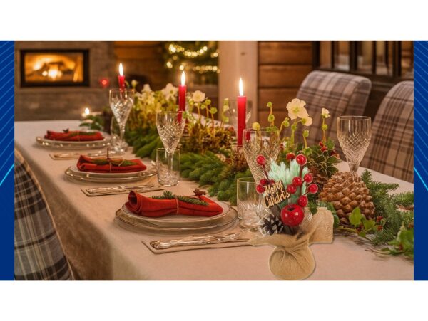 STROIK ŚWIĄTECZNY DEKORACJA JARZĘBINA