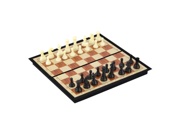 SZACHY MAGNETYCZNE 2W1 PODRÓŻNE 18x18CM