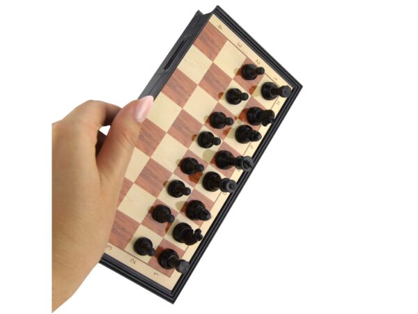 SZACHY MAGNETYCZNE 2W1 PODRÓŻNE 18x18CM