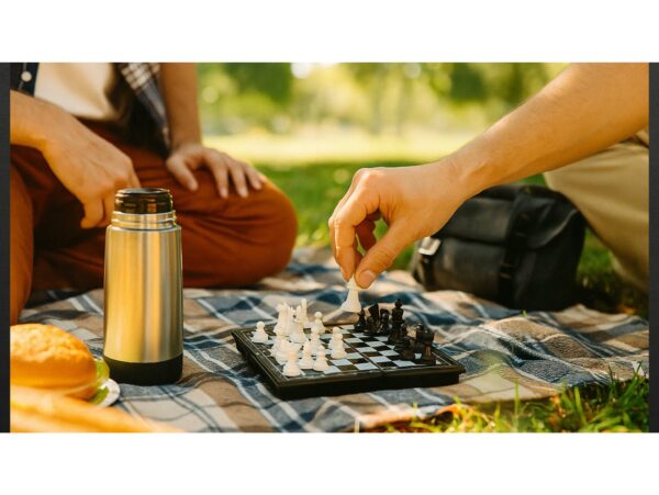 SZACHY WARCABY MAGNETYCZNE 2W1 PODRÓŻNE MINI