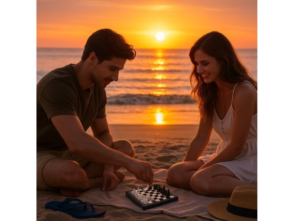 SZACHY WARCABY MAGNETYCZNE 2W1 PODRÓŻNE MINI