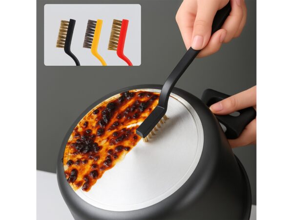 SZCZOTKI DRUCIANE 3SZT - kolorowy