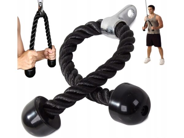 SZNUR UCHWYT LINA DO WYCIĄGU ATLASU NA TRICEPS