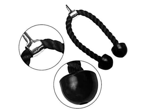 SZNUR UCHWYT LINA DO WYCIĄGU ATLASU NA TRICEPS