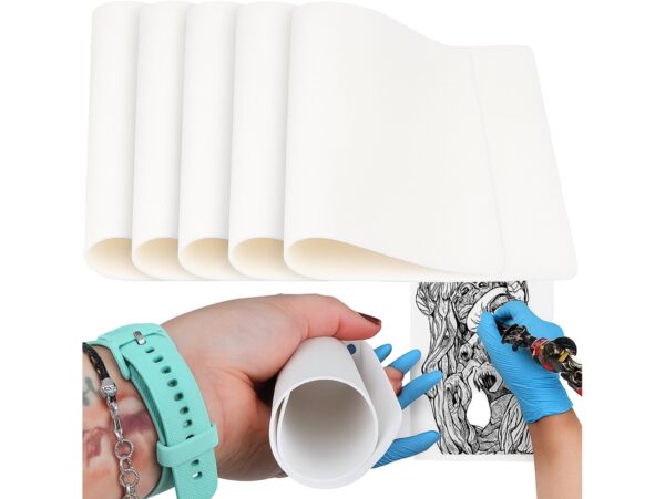 SZTUCZNA SKÓRA DO NAUKI TATUAŻU BIAŁY 5SZT
