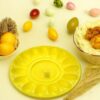 TALERZ NA JAJKA PLASTIKOWY 30CM - żółty