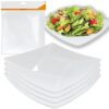 TALERZ PLASTIKOWY KWADRATOWY 20,5cm 4SZT