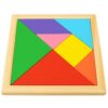 TANGRAM GRA LOGICZNA UKŁADANKA KLOCKI DREWNIANE
