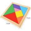 TANGRAM GRA LOGICZNA UKŁADANKA KLOCKI DREWNIANE