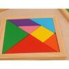 TANGRAM GRA LOGICZNA UKŁADANKA KLOCKI DREWNIANE