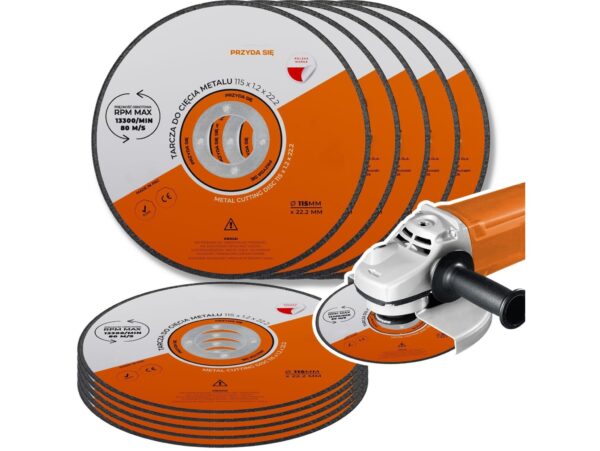 TARCZA DO CIĘCIA METALU 5SZT 115mm