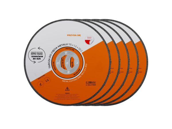 TARCZA DO CIĘCIA METALU 5SZT 115mm