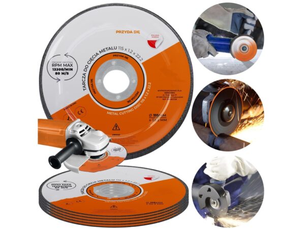 TARCZA DO CIĘCIA METALU 5SZT 115mm
