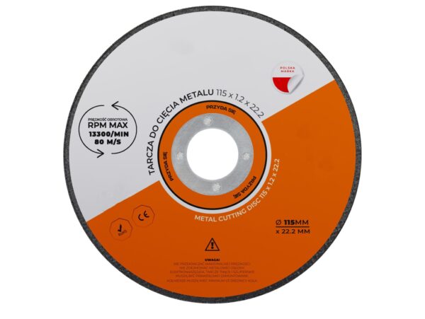TARCZA DO CIĘCIA METALU 5SZT 115mm