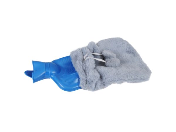 TERMOFOR GUMOWY PLUSZOWY FUTERKO 1,7L - jasny szary