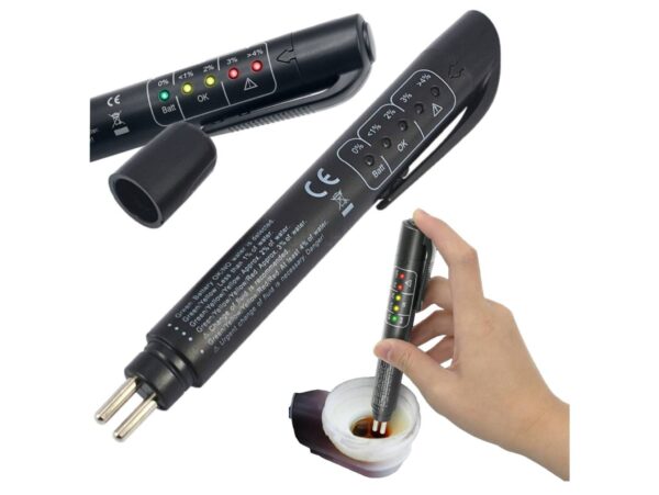 TESTER PŁYNU HAMULCOWEGO MIERNIK LED DOT 3 4 5