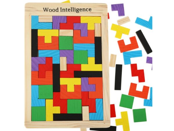 TETRIS UKŁADANKA DREWNIANA 27x18cm