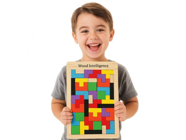 TETRIS UKŁADANKA DREWNIANA 27x18cm