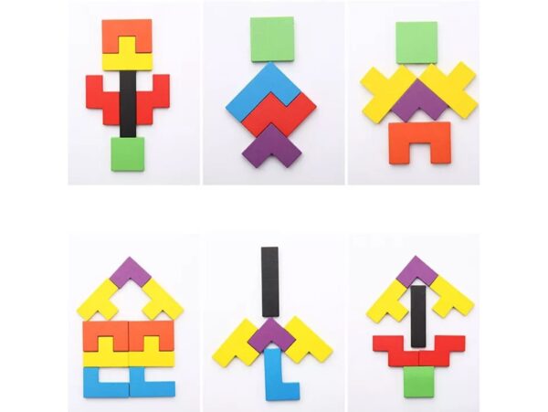 TETRIS UKŁADANKA DREWNIANA 27x18cm