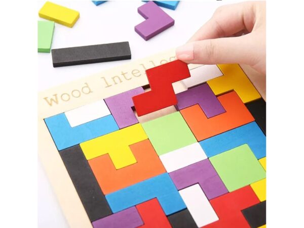 TETRIS UKŁADANKA DREWNIANA 27x18cm