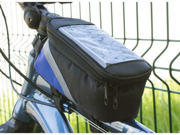 TORBA SAKWA ROWEROWA POD RAMĘ NA TELEFON POKR - niebieski