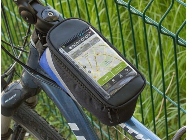 TORBA SAKWA ROWEROWA POD RAMĘ NA TELEFON POKR - niebieski