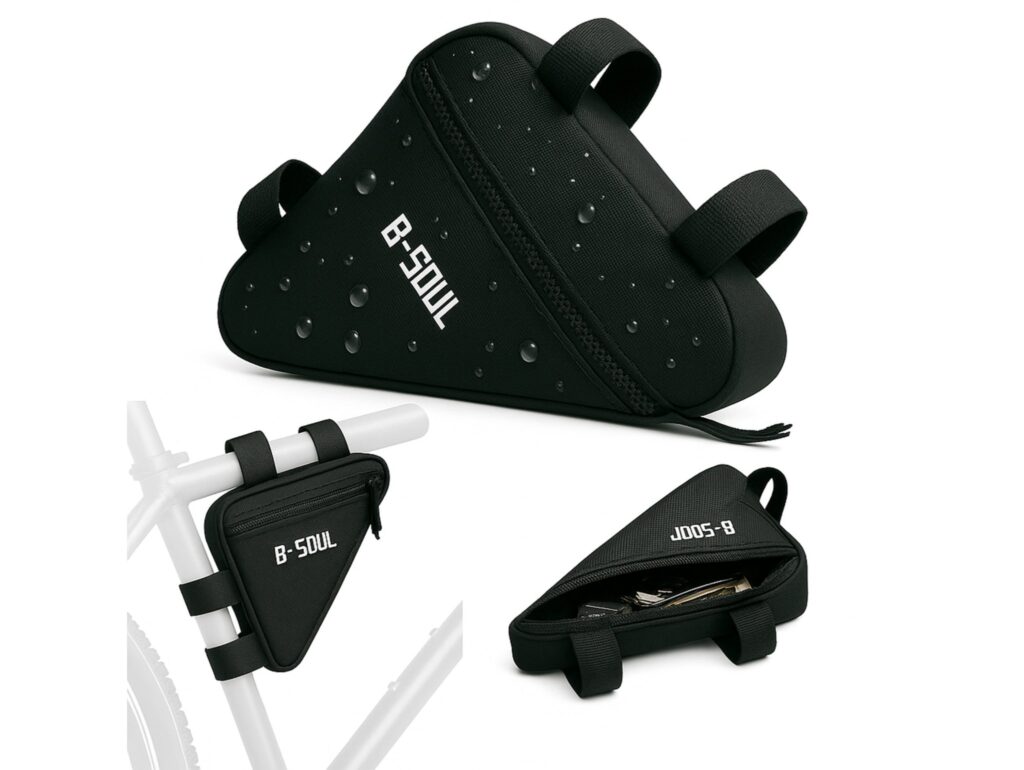 TORBA SAKWA ROWEROWA POD RAMĘ NA ZAMEK - czarny