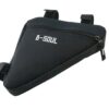 TORBA SAKWA ROWEROWA POD RAMĘ NA ZAMEK - czarny