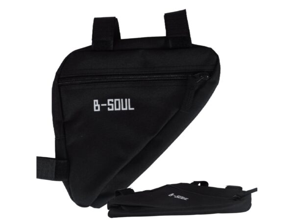 TORBA SAKWA ROWEROWA POD RAMĘ NA ZAMEK - czarny