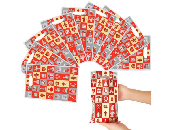 TOREBKI NA PREZENTY ŚWIĄTECZNE 25x18cm 10SZT