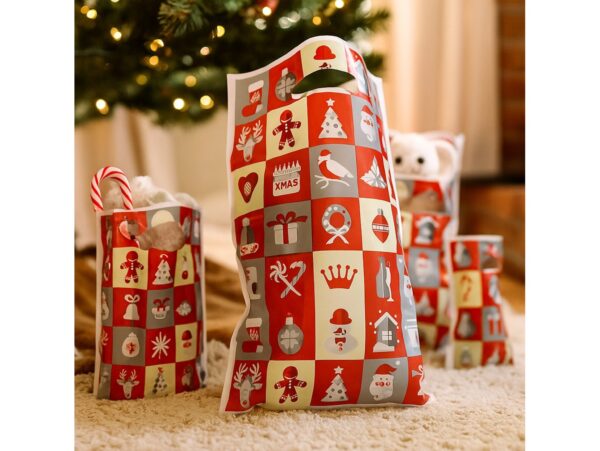 TOREBKI NA PREZENTY ŚWIĄTECZNE 25x18cm 10SZT