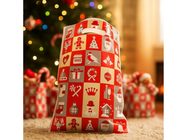 TOREBKI NA PREZENTY ŚWIĄTECZNE 25x18cm 10SZT