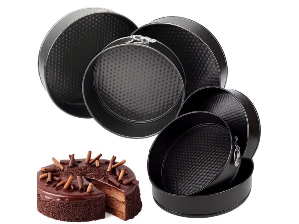 TORTOWNICE FORMY DO PIECZENIA OKRĄGŁE 3SZT 28,26,24cm