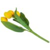 TULIPAN BUKIET SZTUCZNY PIANKOWY 5 KWIATÓW 29cm - żółto-pomarańczowy