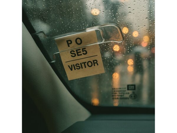 UCHWYT KLIPS NA BILET PARKINGOWY LEGITYMACJĘ SZYBĘ