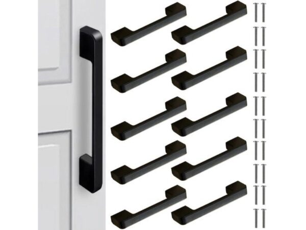 UCHWYT MEBLOWY CZARNY 10SZT