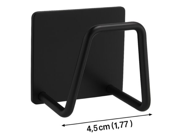 UCHWYT WIESZAK HACZYK KUCHENNY NA GĄBKĘ - czarny