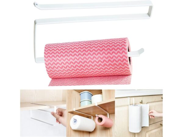 UCHWYT WIESZAK NA RĘCZNIK PAPIEROWY - biały