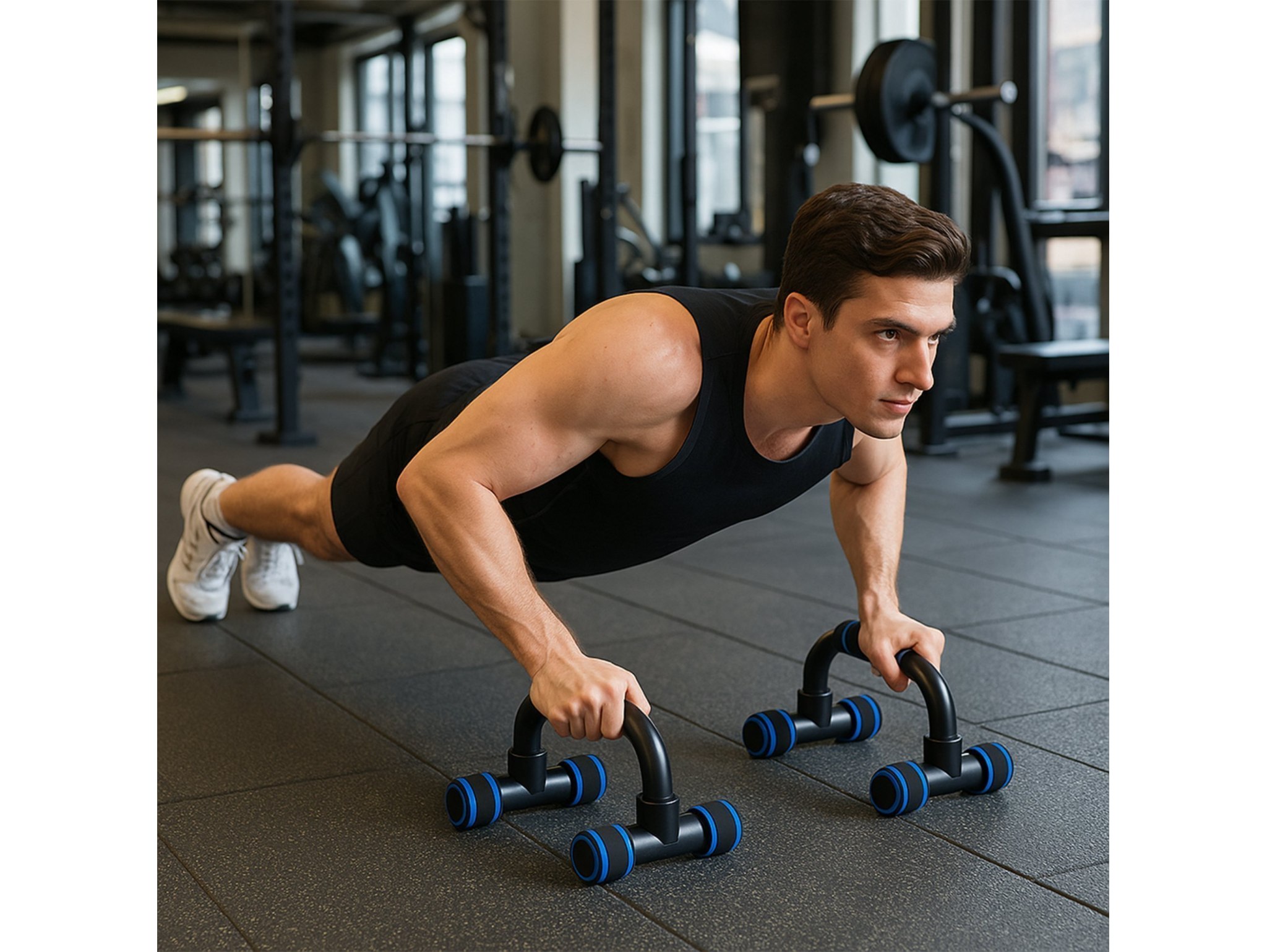 UCHWYTY DO ROBIE POMPEK Push Up Stand 2 szt. GĄBKA