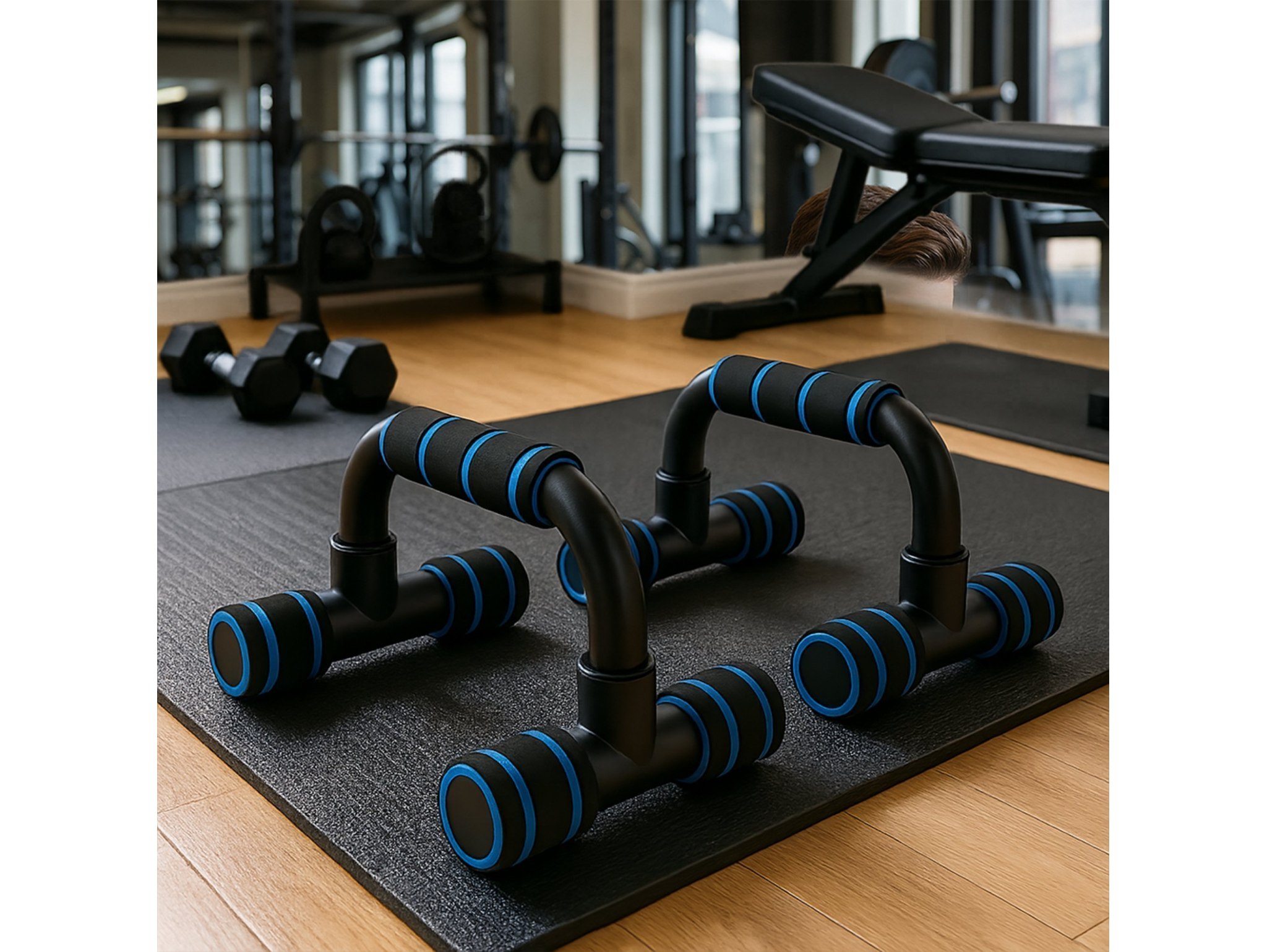 UCHWYTY DO ROBIE POMPEK Push Up Stand 2 szt. GĄBKA