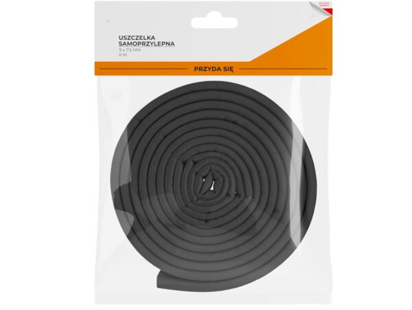 USZCZELKA SAMOPRZYLEPNA 9x7,5cm 6m - czarny