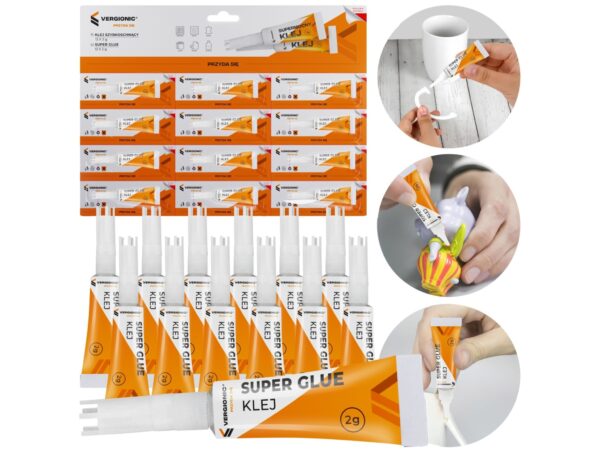 VERGIONIC KLEJ SZYBKOSCHNĄCY 12x 2g