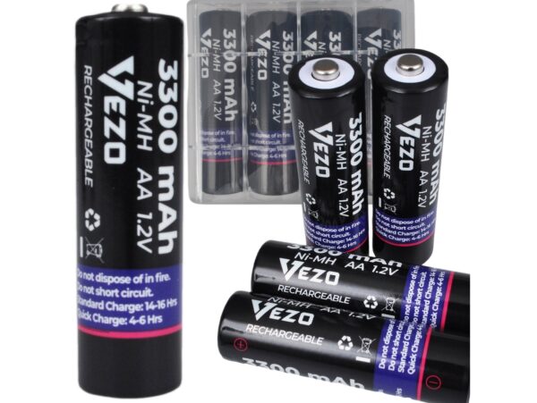 VEZO BATERIA AKUMULATOREK AA 4 szt TYP1 4900mAh DUŻE