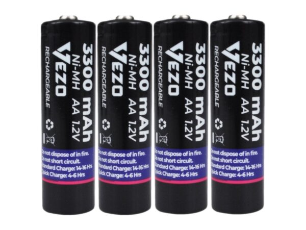 VEZO BATERIA AKUMULATOREK AA 4 szt TYP1 4900mAh DUŻE