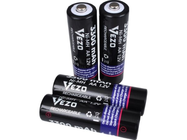 VEZO BATERIA AKUMULATOREK AA 4 szt TYP1 4900mAh DUŻE