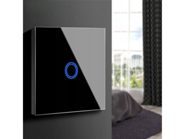WŁĄCZNIK ŚWIATŁA LED PANEL DOTYKOWY - czarny