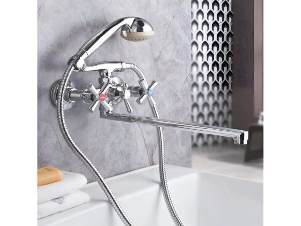 WĄŻ PRYSZNICOWY STANDARDOWY CHROMOWANY 150CM 1,5M