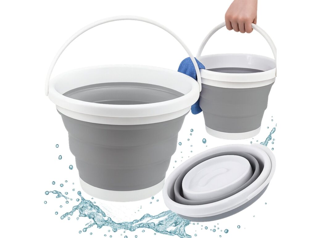 WIADRO WIADERKO SILIKONOWE SKŁADANE 10L