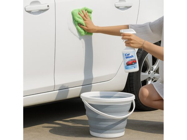 WIADRO WIADERKO SILIKONOWE SKŁADANE 10L