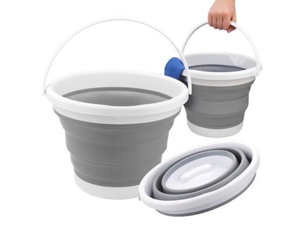 WIADRO WIADERKO SILIKONOWE SKŁADANE 5L - MIX